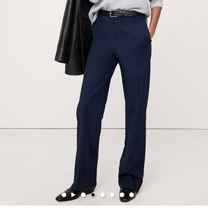 Banana Republic Sculpted Straight Pants Navy